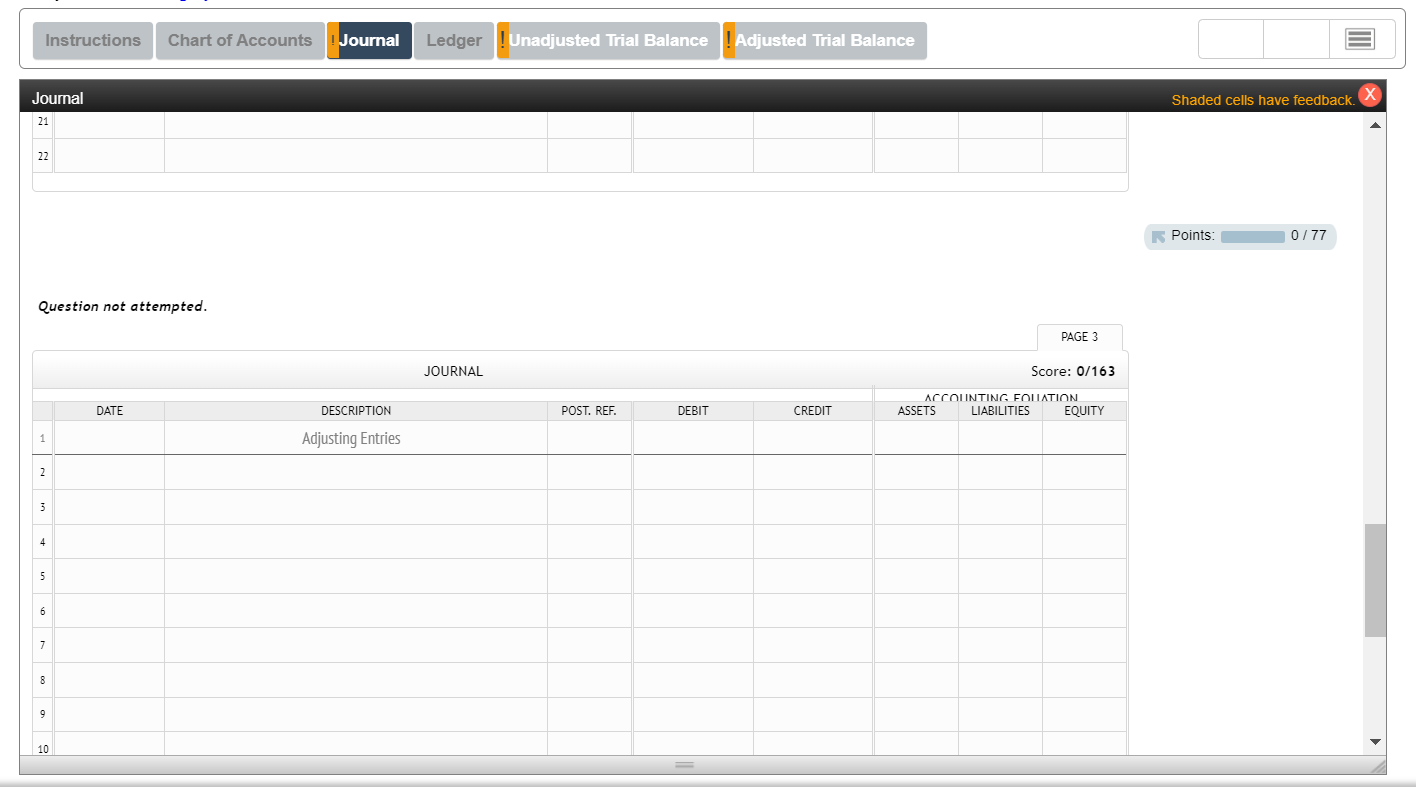 Earned EXPENSES 51 Salary Expense 52 Rent Expense 53 Supplies Expense 54