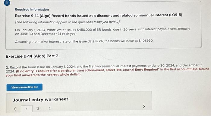 and related semiannual interest (LO9-5) [The following information applies to the questions