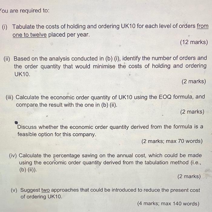 MUST ANSWER ALL PARTS OF THE QUESTION SELECTED QUESTION 3 ABC Ltd,