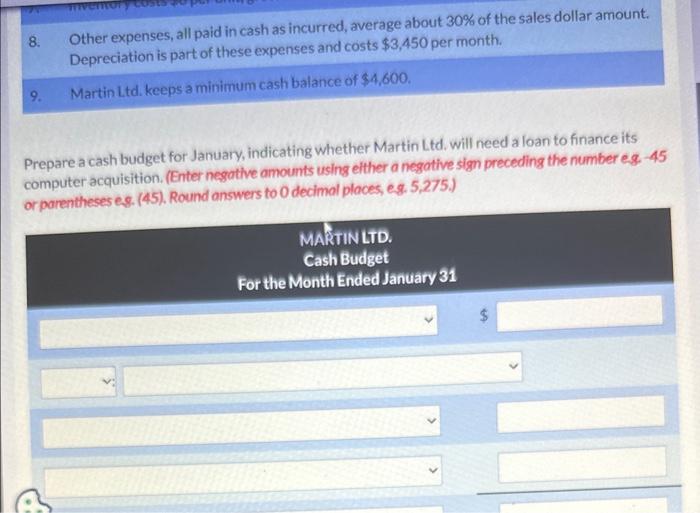 31: 1. Balance of selected ledger accounts: 2. Sales history and forecast
