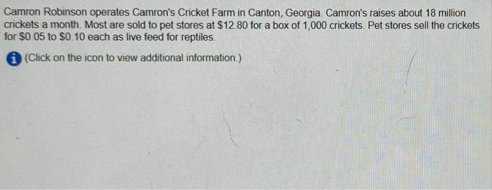 month. Most are sold to pet stores at $12.80 for a box