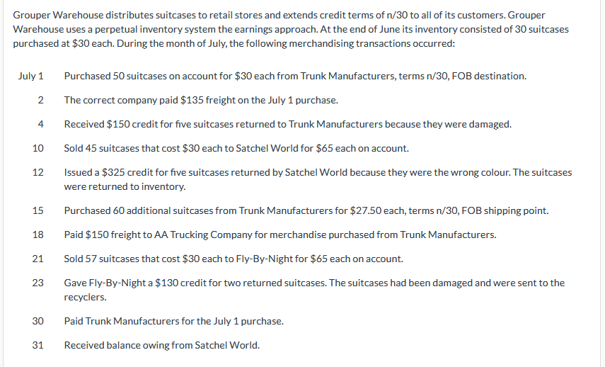 I done all question, but have 4 errors need help. Grouper Warehouse