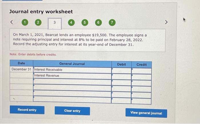 the 2021 year-end adjusting entries for Bearcat Personal Training Academy appears below.