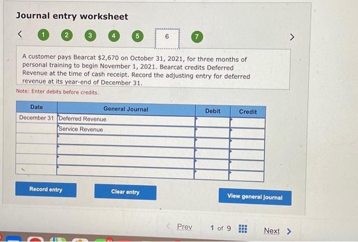 Bearcat's fiscal year-end is December 31 . 1. Depreciation on the equipment