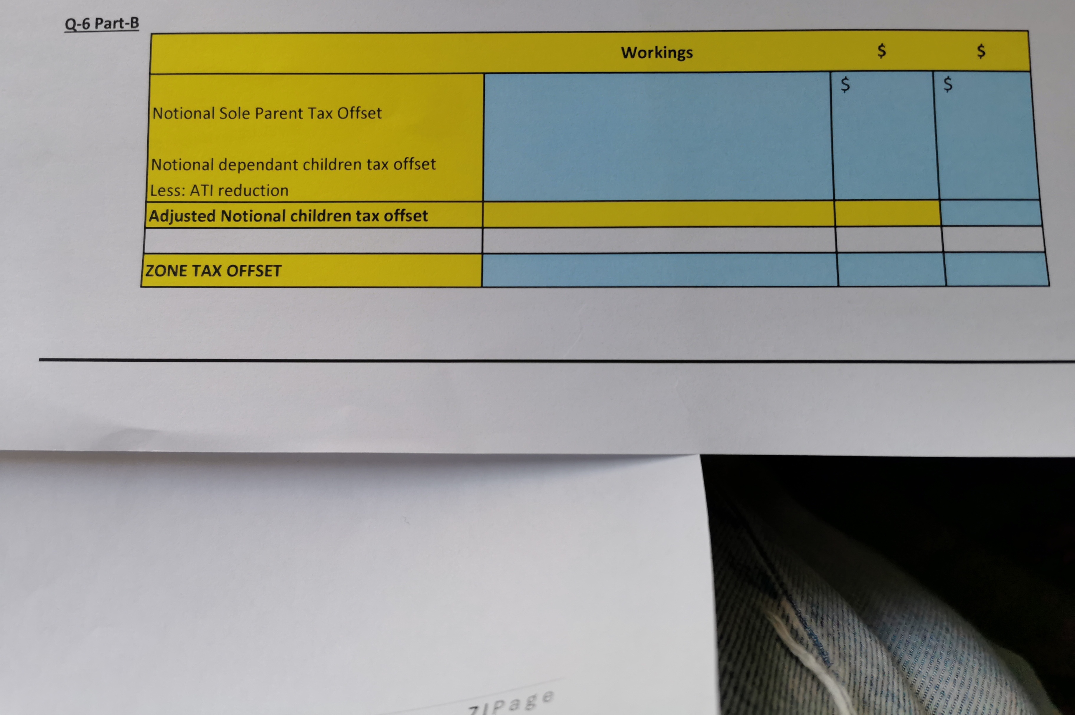  Q-6 Part-B Part-B Duke usual place of residence is in special