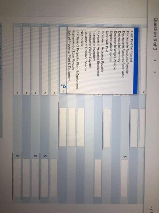 the Year Ended December 31, 2020 $ Opening Cash Ending Cash Cash