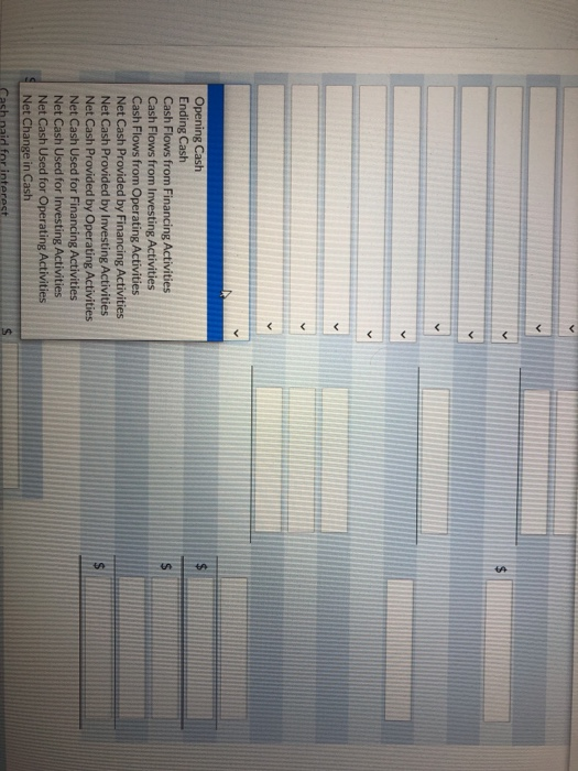 Flows from Financing Activities Cash Flows from Investing Activities Cash Flows from