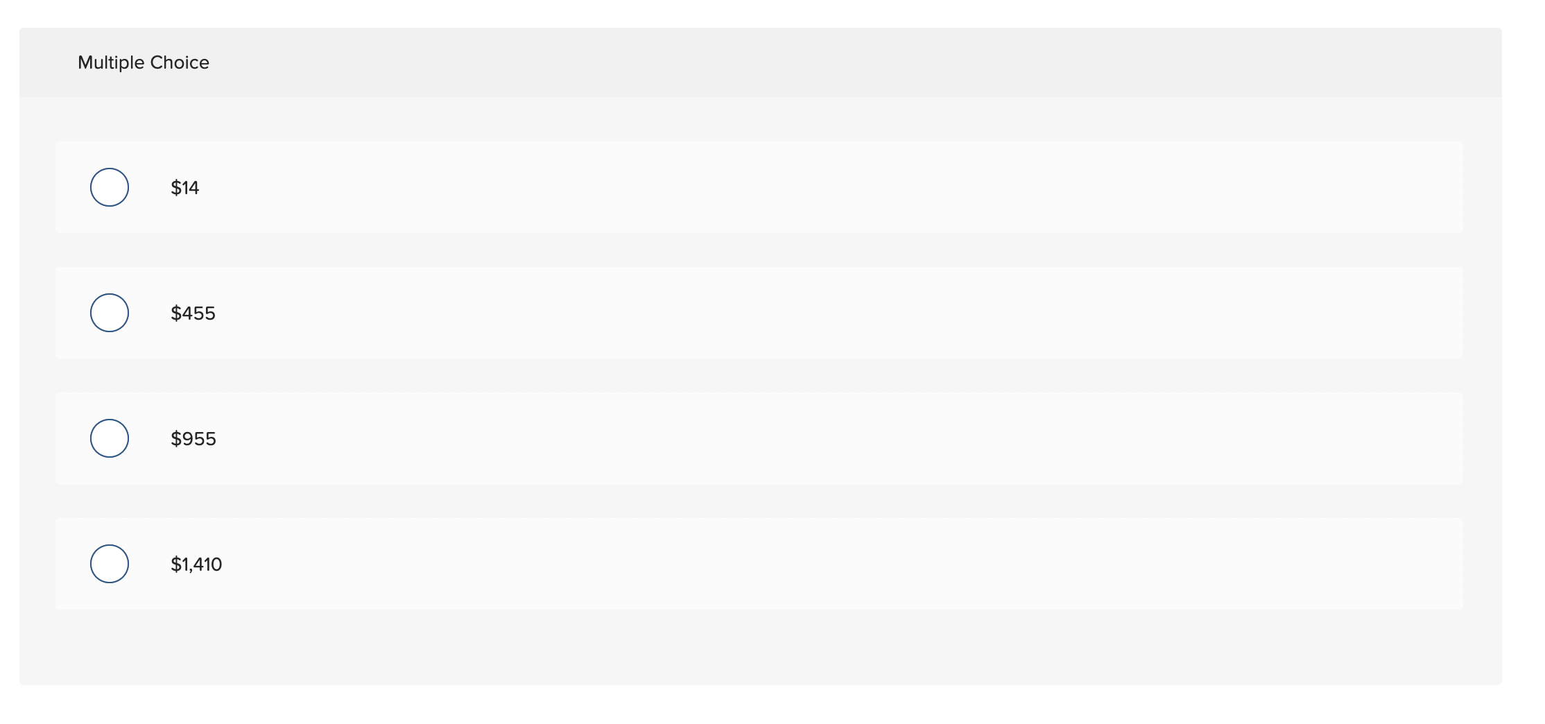 following activity rates: Two of the company's many products include Product A