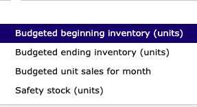 Its actual and budgeted sales follow. April (actual) May (actual) June (budgeted)