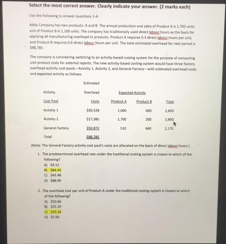 Please help and show work for 1 and 2. Will rate