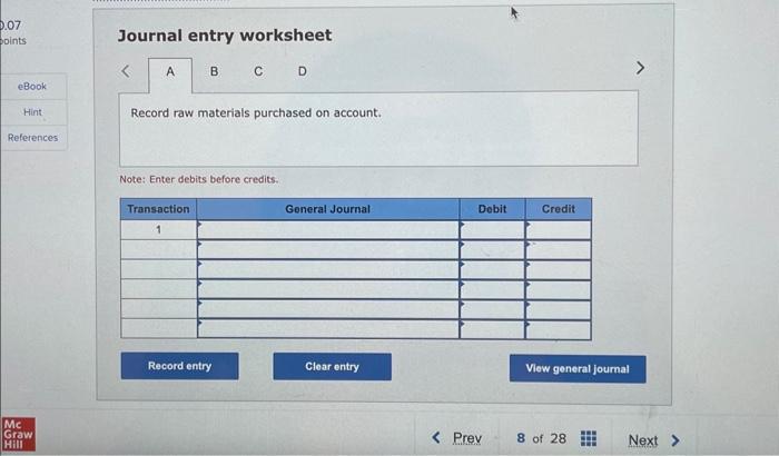 debits before credits. Journal entry worksheet Journal entry worksheet Journal entry worksheet
