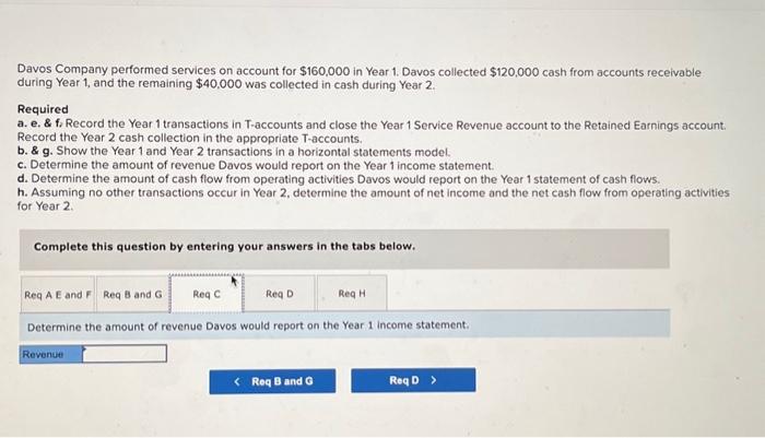 Record the Year 2 cash collection in the appropriate T-accounts. (Select "1,