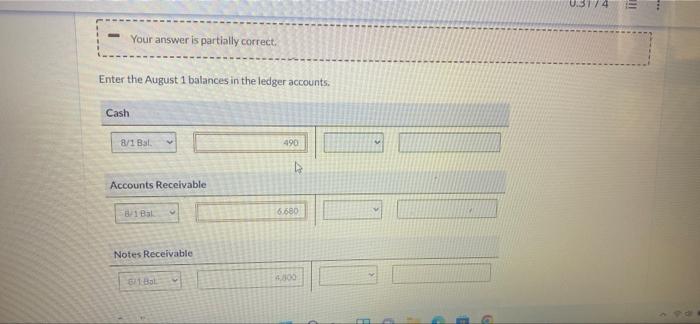Notes Receivable 4,800 Unearned Service Revenue 1,540 Supplies 1,260 Salaries and Wages
