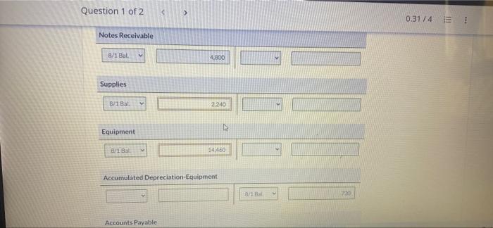 Payable 1,730 Equipment 12,200 Common stock 14,600 Retained Earnings 7,770 29,180 29,180