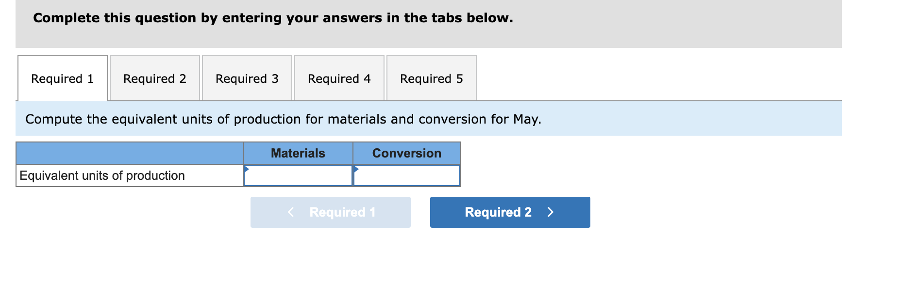 Products, Incorporated, uses the weighted-average method of process costing. It manufactures a