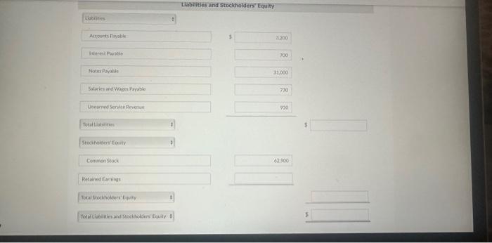 please thank you Using the information above, prepare a balance sheet as
