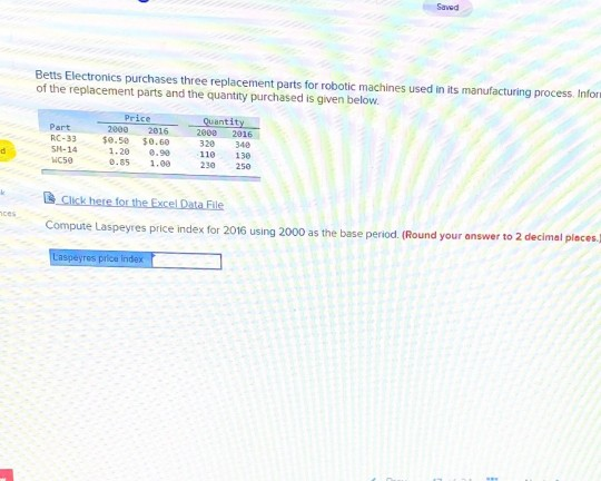 used in its manu of the replacement parts and the quantity purchased