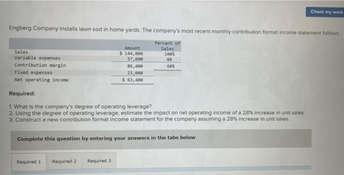 clear organized complete answer please do the 3 requirements Check my work