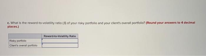 a risky portfolio with an expected rate of return of 14% and