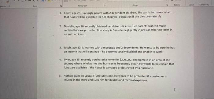 answer) Private insurance companies provide numerous coverages that individuals and families can