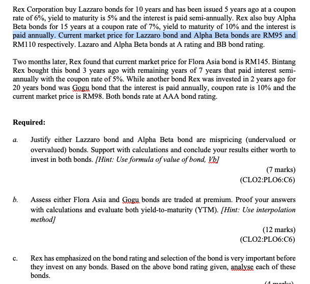  For ytm, pls use interpolation method.table pvif, pvifa ONLY can be