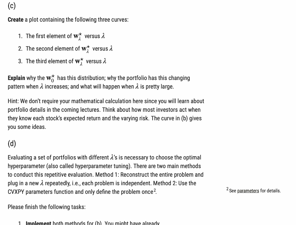 portfolio W E RN is the normalized money invested in each stock