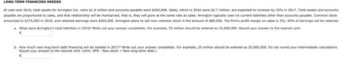  Round vour answer th the nearest cent. (Hint: AFN - New
