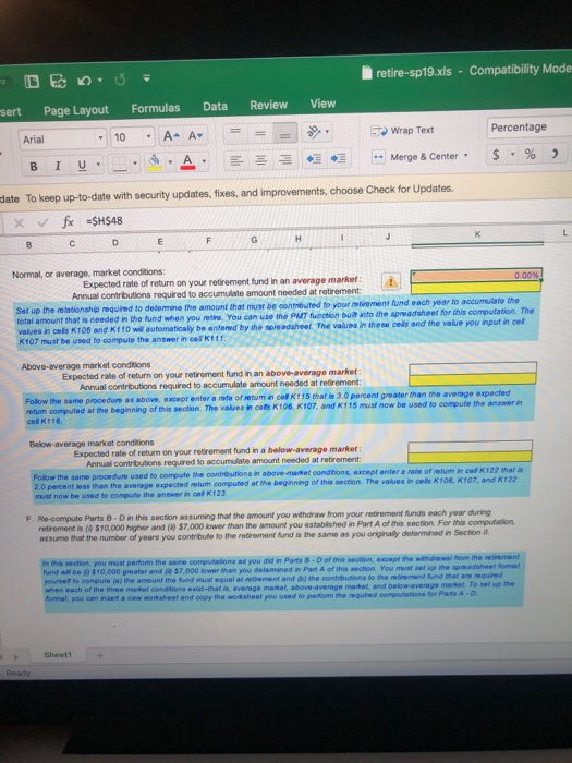 a cell is highlighted in yellow, you must set up the relat