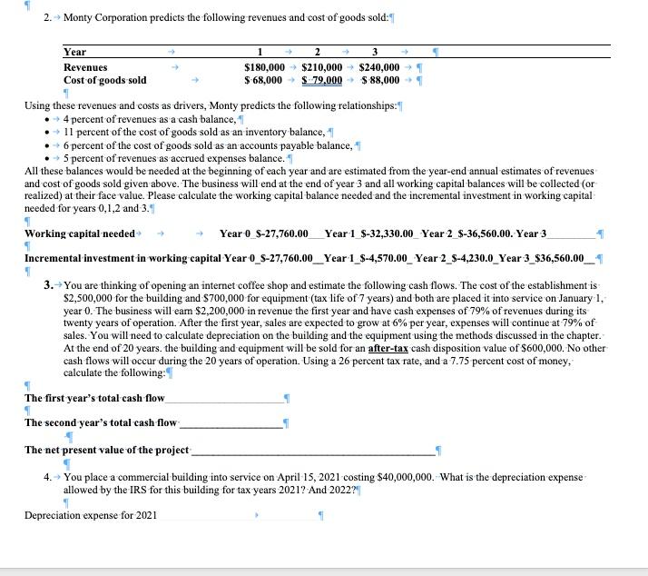  Solved Question 2. Looking for help with Question 3 and 4