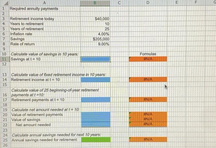 Online Structured Activity: Required annulty payments Your father is 50 years old