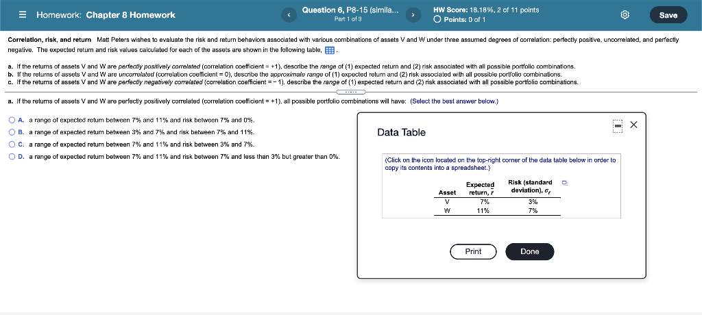 E Homework: Chapter 8 Homework Question 6, P8-15 (simile... Part 1