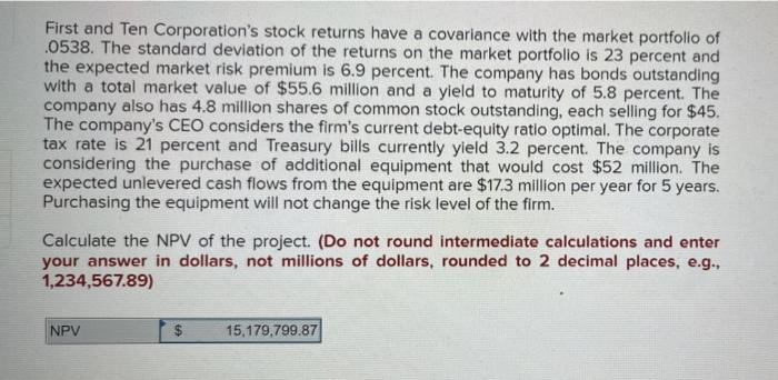 The answer shown is correct. The WACC is 9.06%. I need to