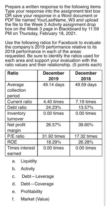  Prepare a written response to the following items Type your response