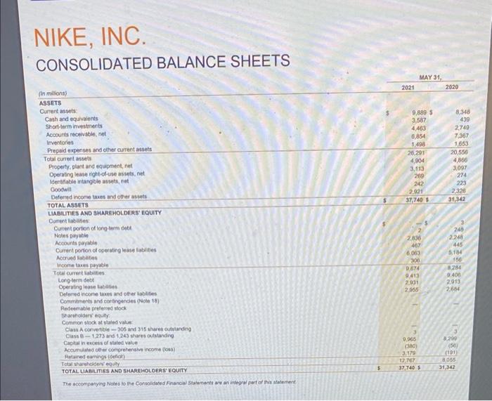 Me than compared to the accelerated depreciation methods NIKE, INC. CONSOLIDATED STATEMENTS