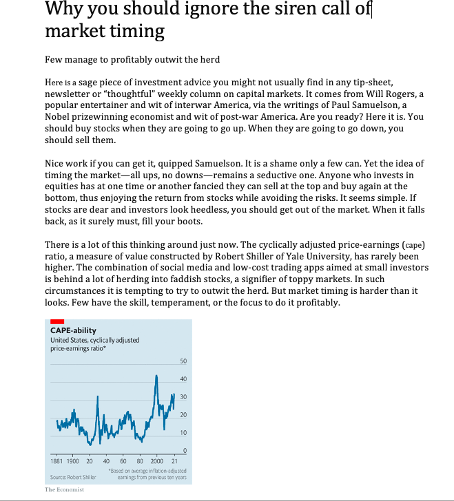 Read and write a comment Why you should ignore the siren call