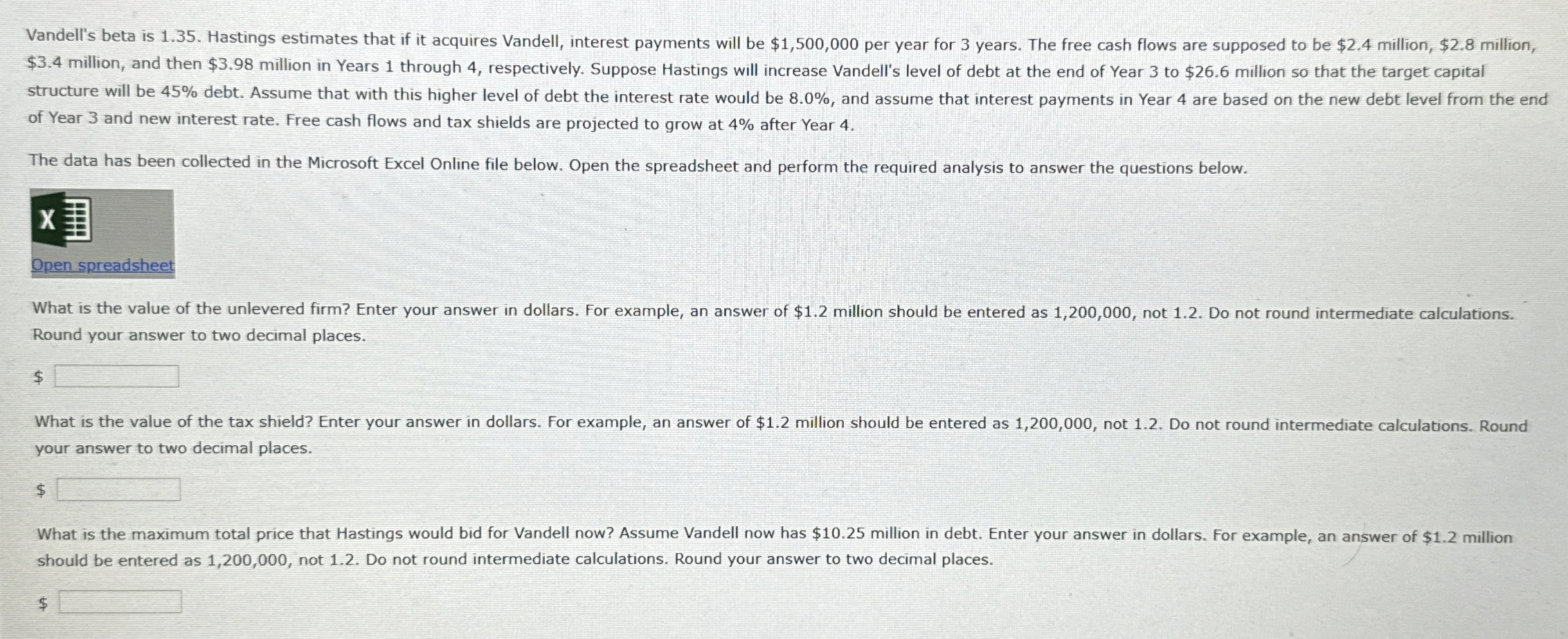 Excel Online Structured Activity: Refunding Analysis Mullet Technologies is considering whether