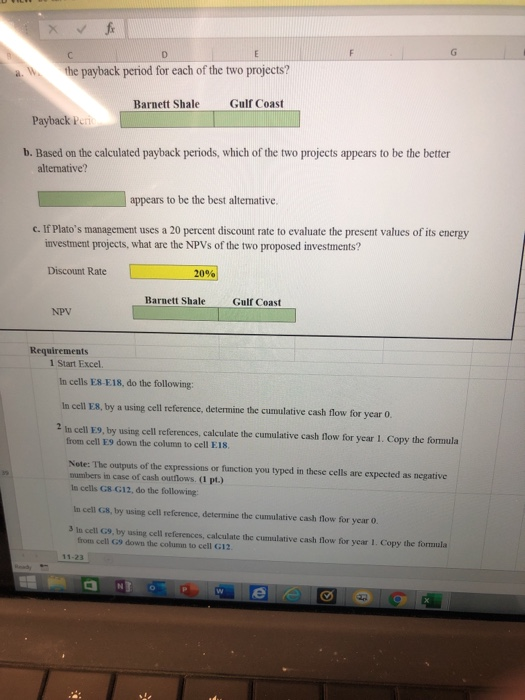 please help me! G H Complete the steps below using cell references