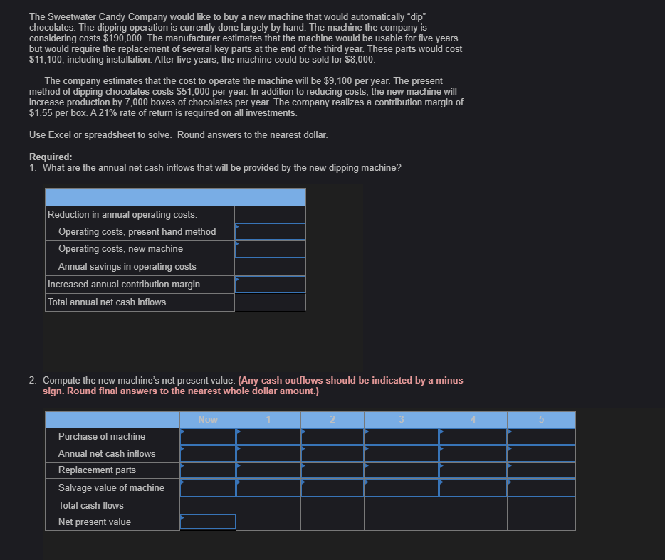 Im stuck on this problem and need help regarding the cell inputs