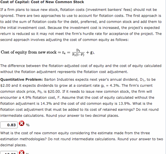 steps plz. Cost of Capital: Weighted Average Cost of Capital The firm's