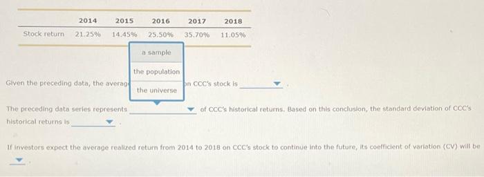 stock returns to estimate the risk of a stock. Consider the case
