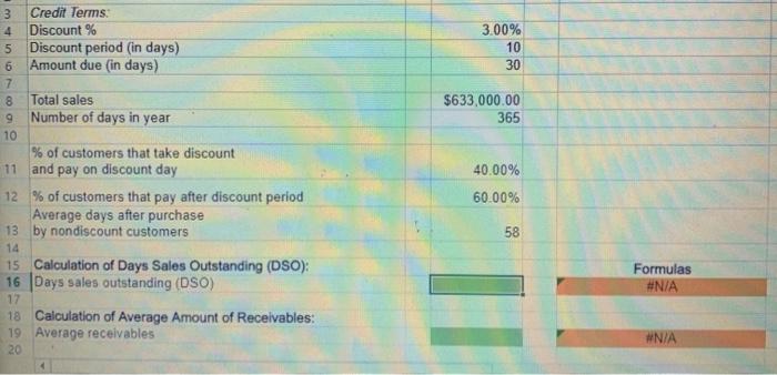 take the discount and pay in 58 days? Round your answers to