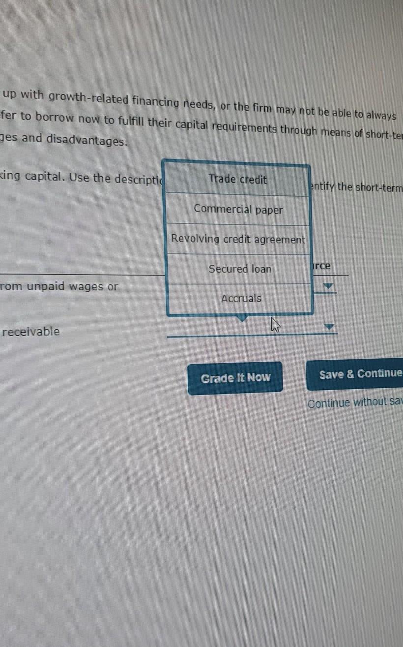 firm may not be able to always generate enough cash flow to