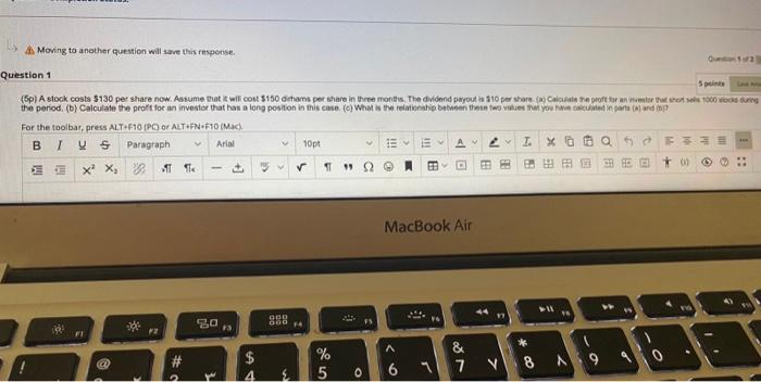  Moving to another question will save this response Question 1 (5p)