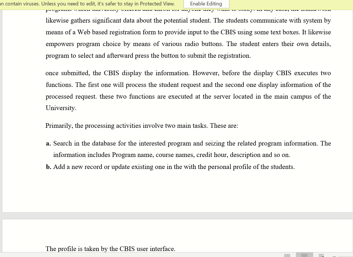 thoroughly, and answer the following question: [6 Marks] Note: Provide answers to