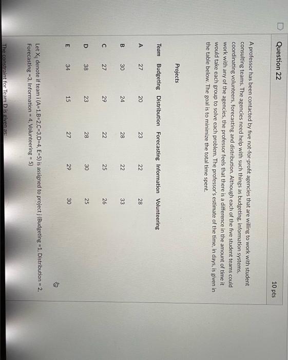 I need the final answer only please. Thank you. A professor has