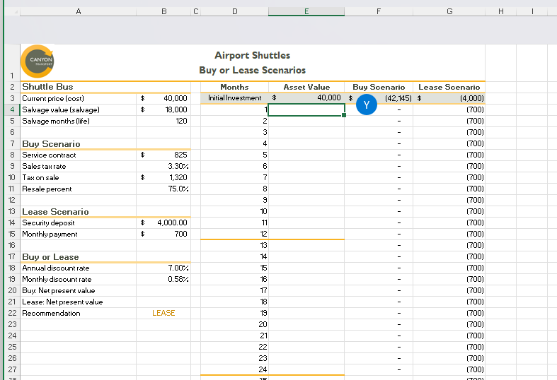 in the Operations Department of Canyon Iransport, a company providinq delivery and