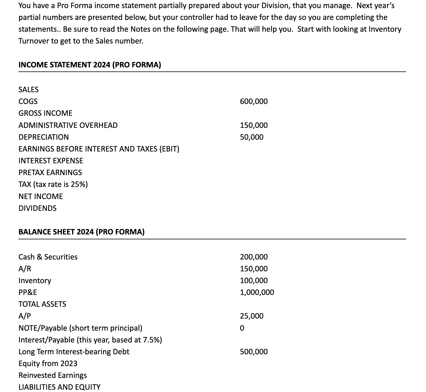 Please answer questions 1-6. Below are options multiple choice answers for problems
