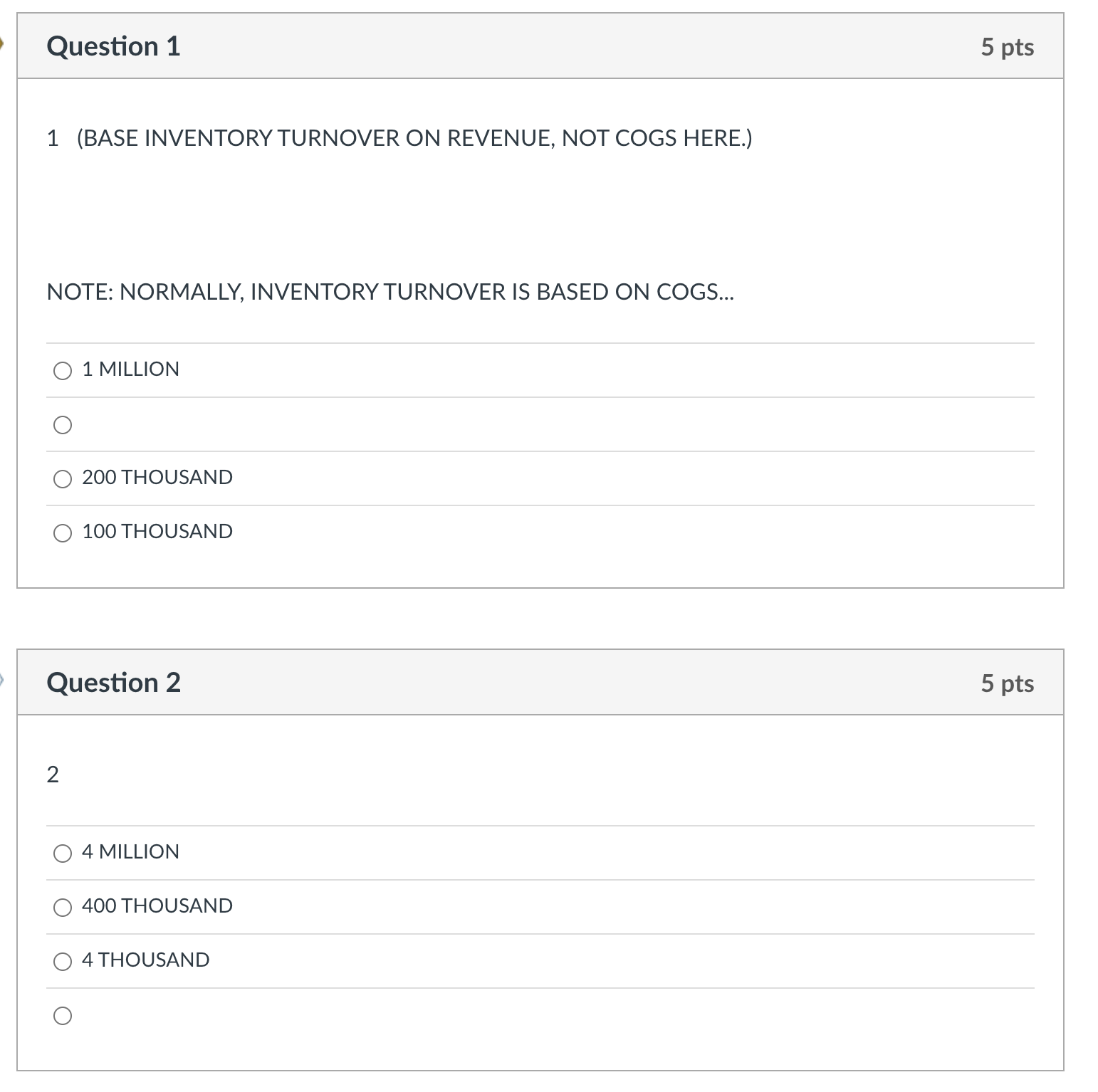 a Pro Forma income statement partially prepared about your Division, that you