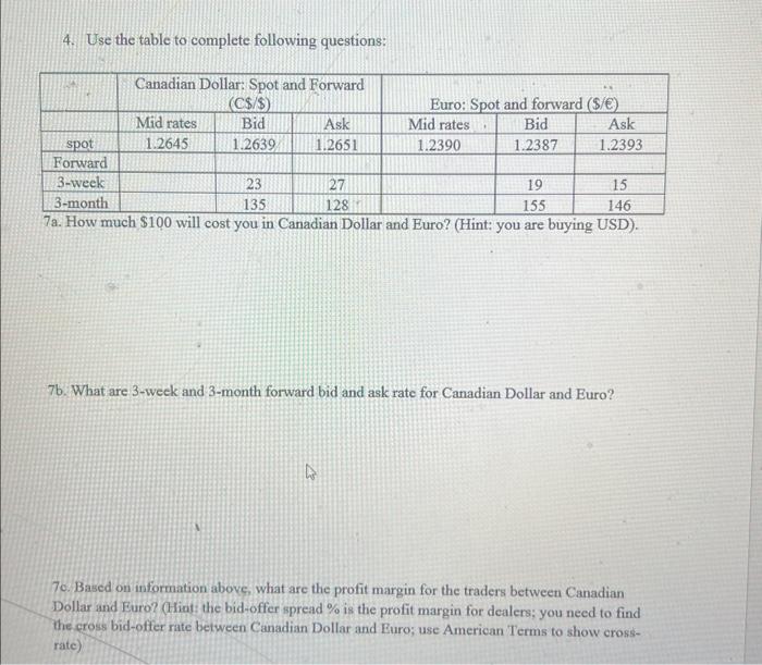 please help, last time chegg got me a 60% 4. Use the