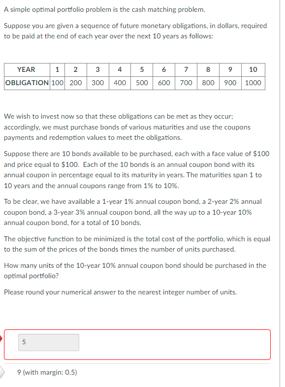 The correct answer is 9, please explain why the answer is